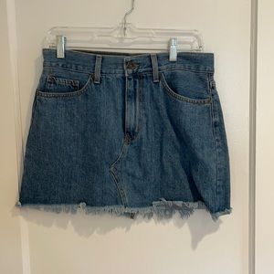 Just black jean skirt